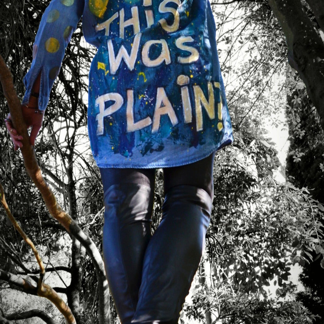 'GOT TO LOVE PLAIN DENIM- REALLY!-THIS WAS PLAIN??'